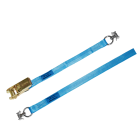 Zurrgurte mit Ratsche ZGRF 3000mm und 2 eingenähten Fittingen
Länge: 350mm + 2650mm = 3000mm