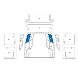 Sowaflex Wand links Wand rechts 
Mercedes Citan Mod.12 
Radstand 2697mm 2 Schiebetüren