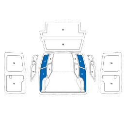 Sowaflex Wand links Wand rechts
Peugeot Boxer Mod.06 
Radstand 3450mm ED 2 Schiebetüren