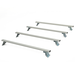 Lastenträger-Set Basis 
Ford Transit Van Mod.14 Radstand 3750 mm HD
bestehend aus Lastenquerträger mit Zurrsystem Positionen 1, 2, 3, 4 von vorne.