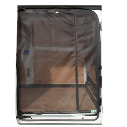 Moskitonetz Schiebetür links mit Reissverschluss, Ford Transit/Tourneo Custom, Montage durch Magnet und Klett, Packmasse 400x400mm, unmontiert